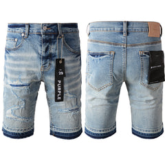 Purple Jeans Fashionable Blue Jean Shorts 5013 Featuring a Comfortable Fit and Modern Style