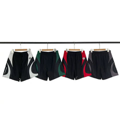 Broken Planet Hip Hop Street Match Splicing Embroidered Woven Speed Drying Shorts
