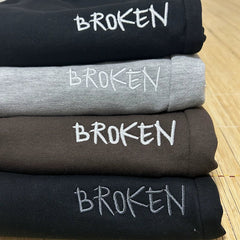 Broken Planet high street summer sports embroidered loose  five quarter pants