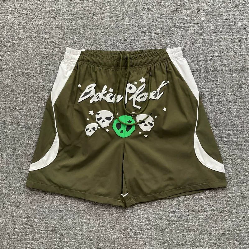 Broken Planet   Sports and Leisure Woven Nylon Beach Shorts Summer