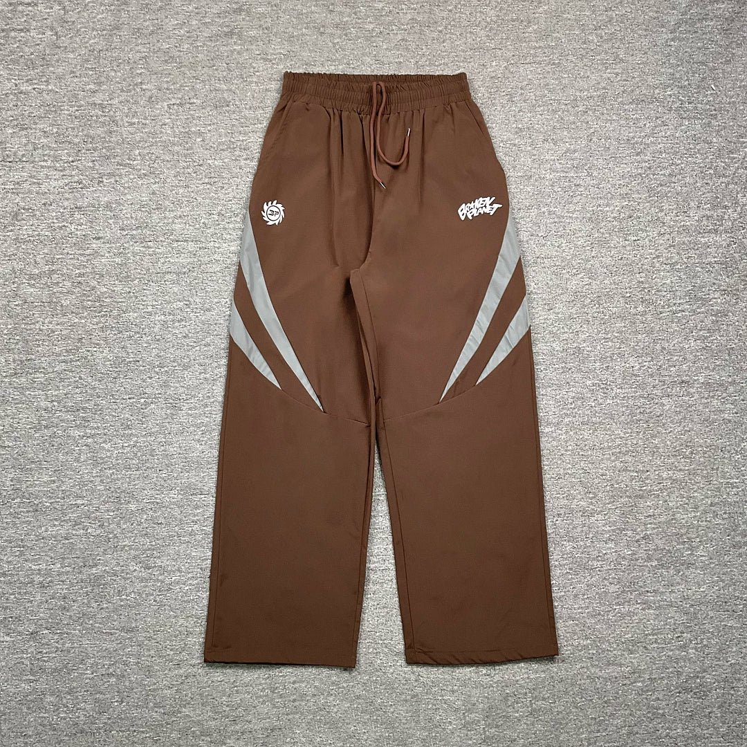 Broken Planet Woven Drawstring Straight Pants