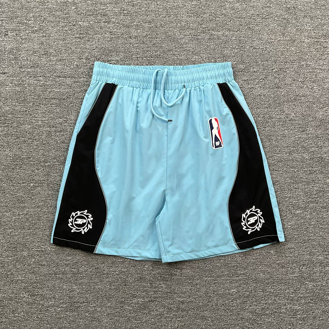 Broken Planet  Sports and Leisure Colorful Reflective Strip Design Woven Speed Drying Shorts