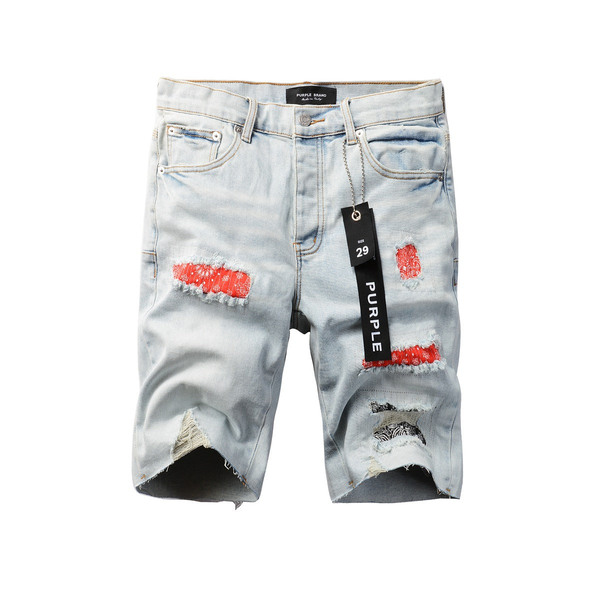 Purple Blue Jean Shorts 5065 with a Classic and Versatile Design for Any Summer Wardrobe
