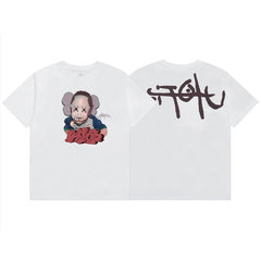 Travis Scott Oversized Hip Hop Style Short Sleeve Tee