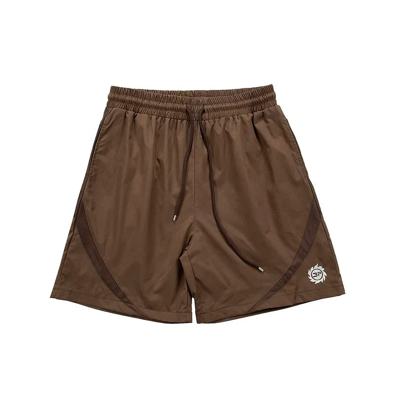 Broken Planet  splicing design beach quick drying sports shorts