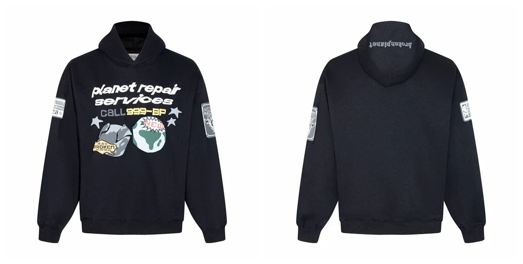Broken Planet Space Graphic Hoodie