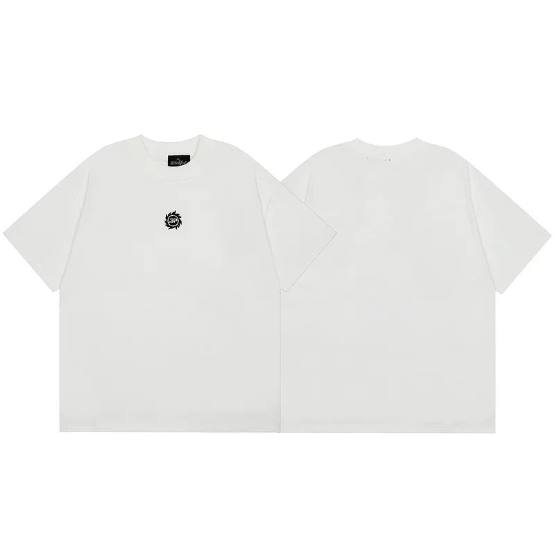 Broken Planet Embroidered Letter Logo Loose Cotton White Short sleeved T-shirt