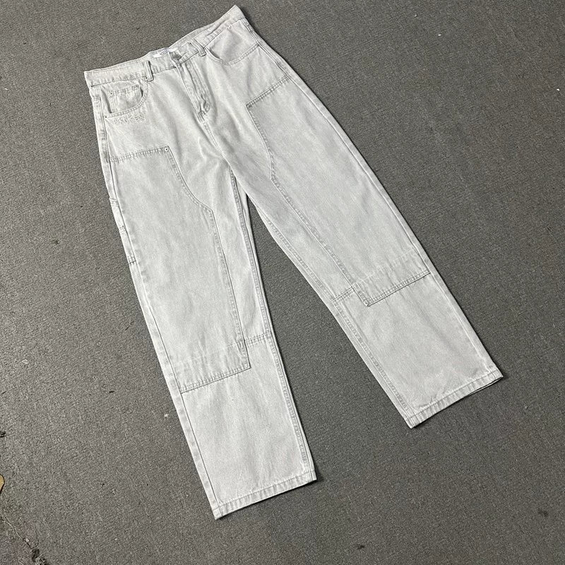 Broken planet trendy loose straight leg jeans