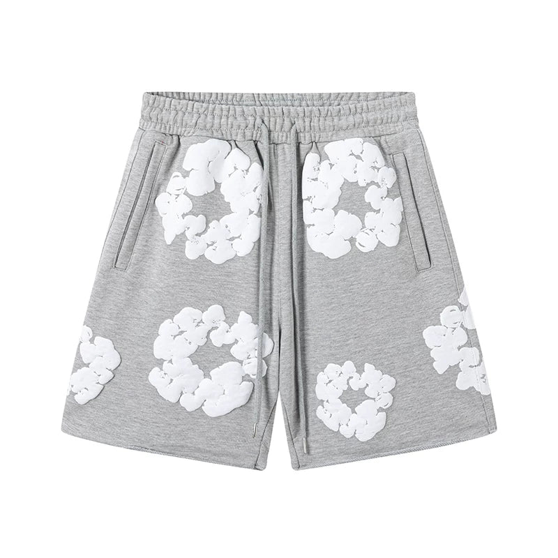 Denim Tears Casual Summer Shorts Grey