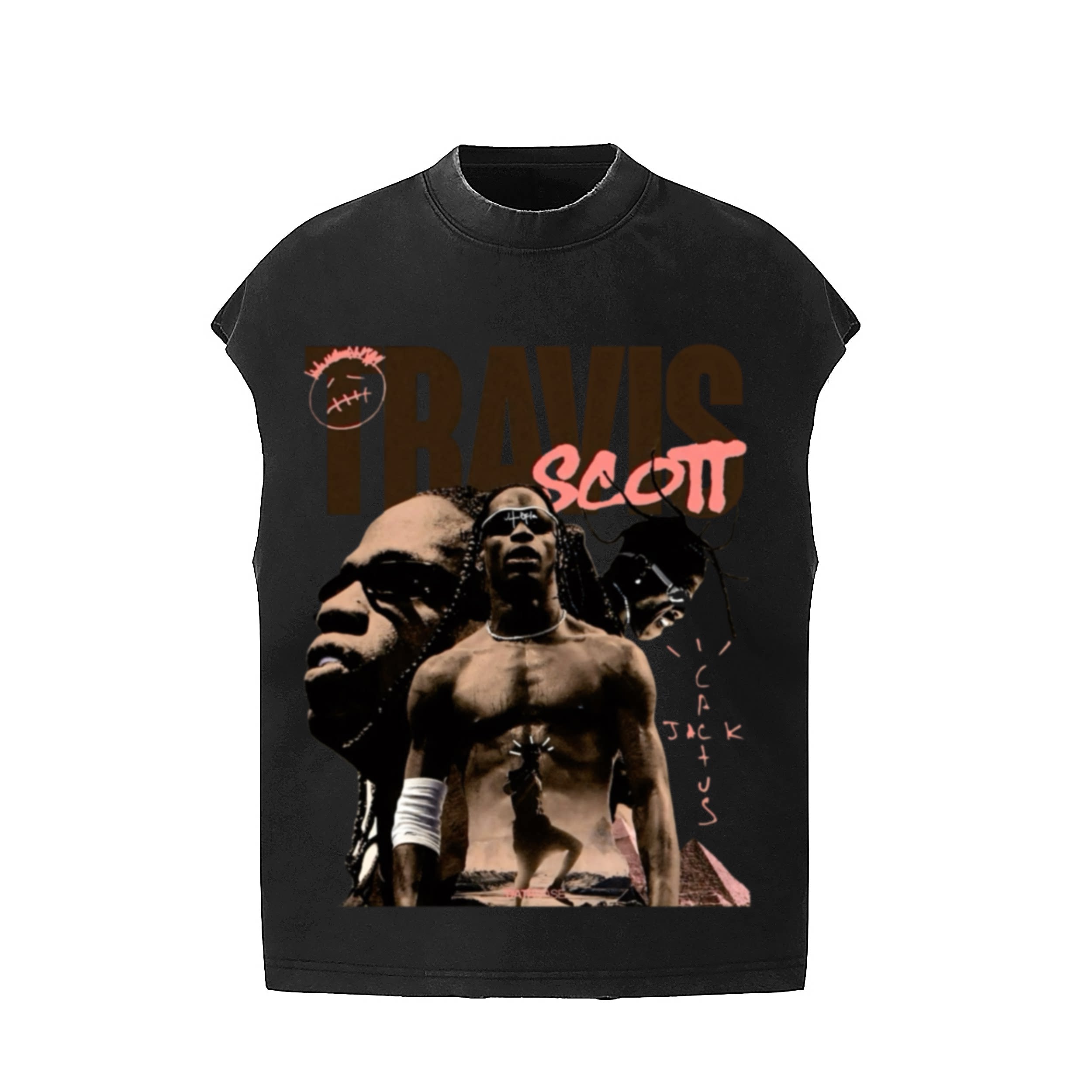 Travis Scott Modern Streetwear Casual Vest Top