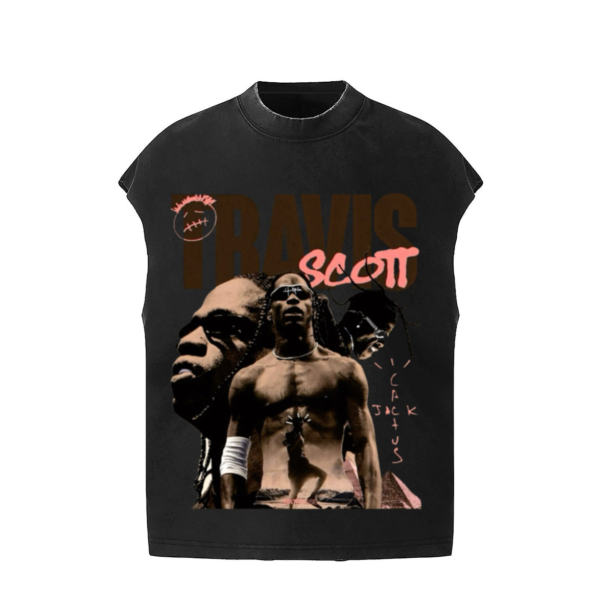 Travis Scott Modern Streetwear Casual Vest Top