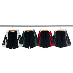 Broken Planet Hip Hop Street Match Splicing Embroidered Woven Speed Drying Shorts