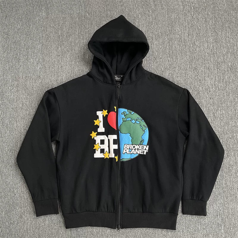 Broken Planet Graphic Streetwear Tracksuit Set