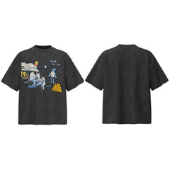 Travis Scott Graphic High Street Casual Short Sleeve Tee