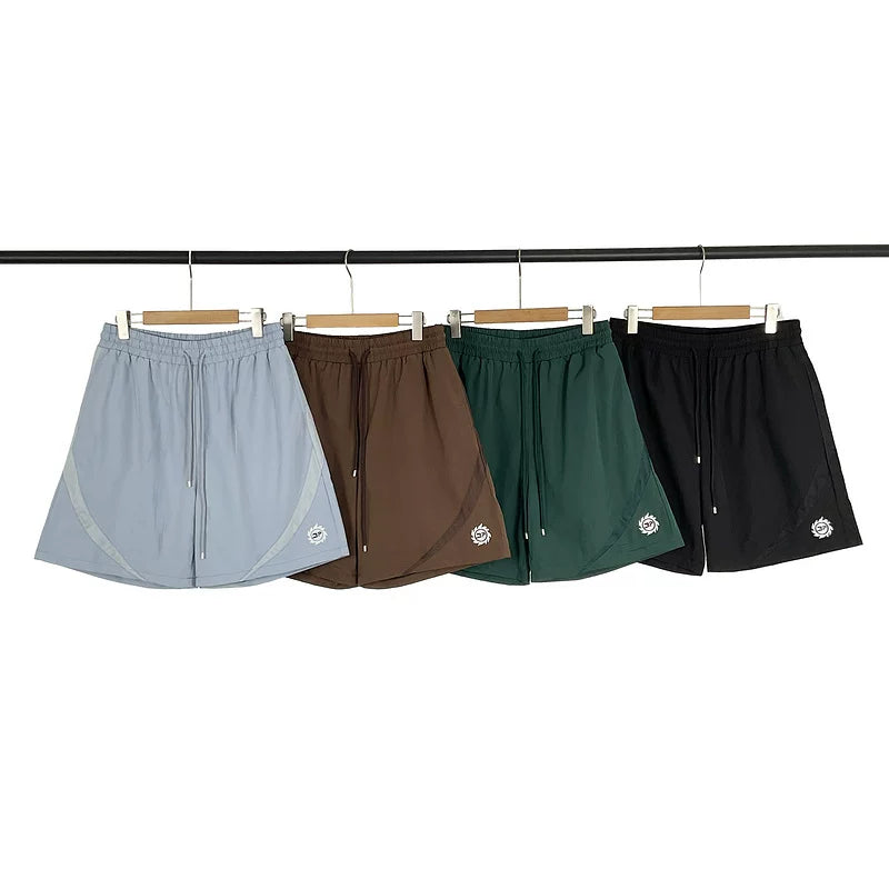 Broken Planet  splicing design beach quick drying sports shorts