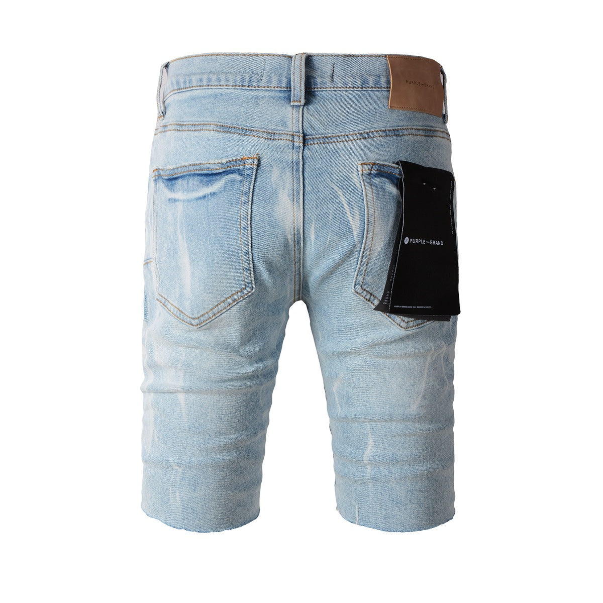 Purple Jeans Blue Distressed Jean Shorts 5069 with Trendy Ripped Details