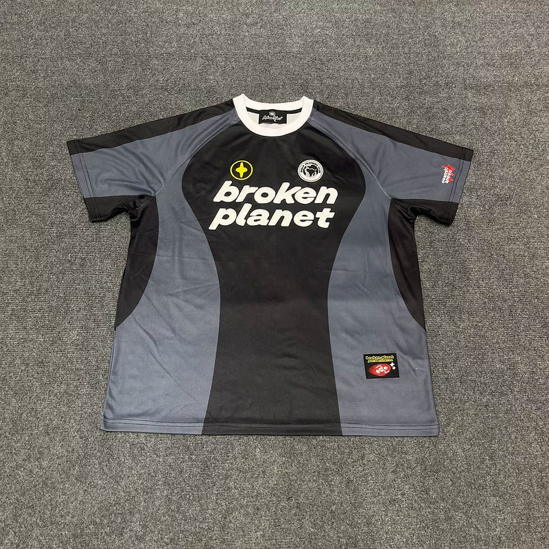 Broken Planet Match Jersey Retro Casual Short Sleeve T-shirt