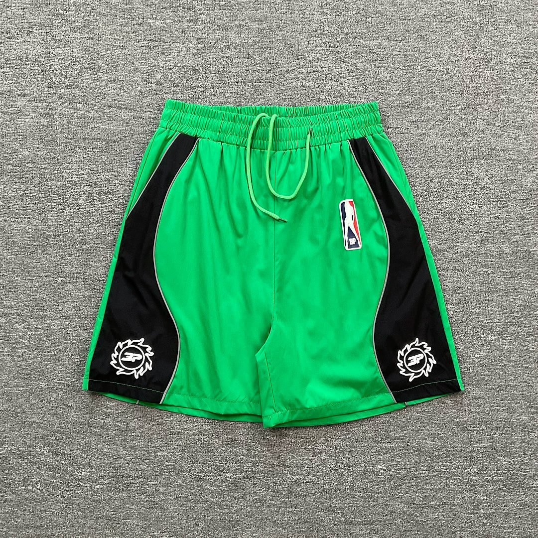 Broken Planet  Sports and Leisure Colorful Reflective Strip Design Woven Speed Drying Shorts