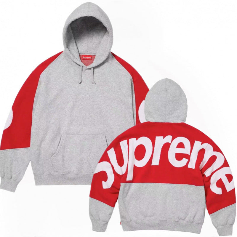 Supreme Raglan Logo Pullover Hoodie