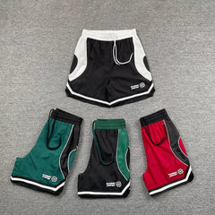 Broken Planet retro contrasting color sports casual men's basketball drawstring shorts