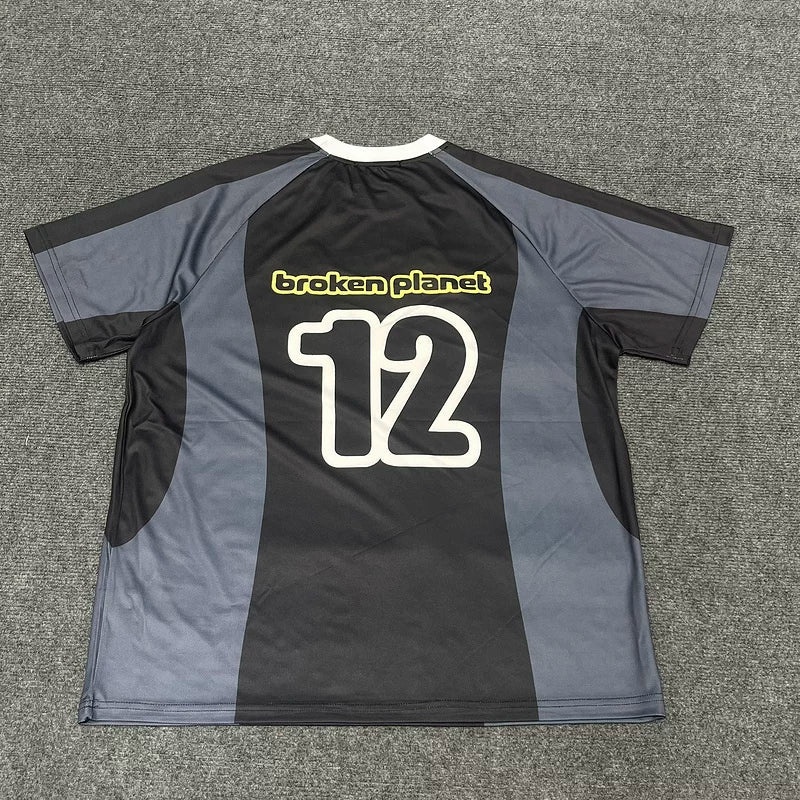 Broken Planet Match Jersey Retro Casual Short Sleeve T-shirt