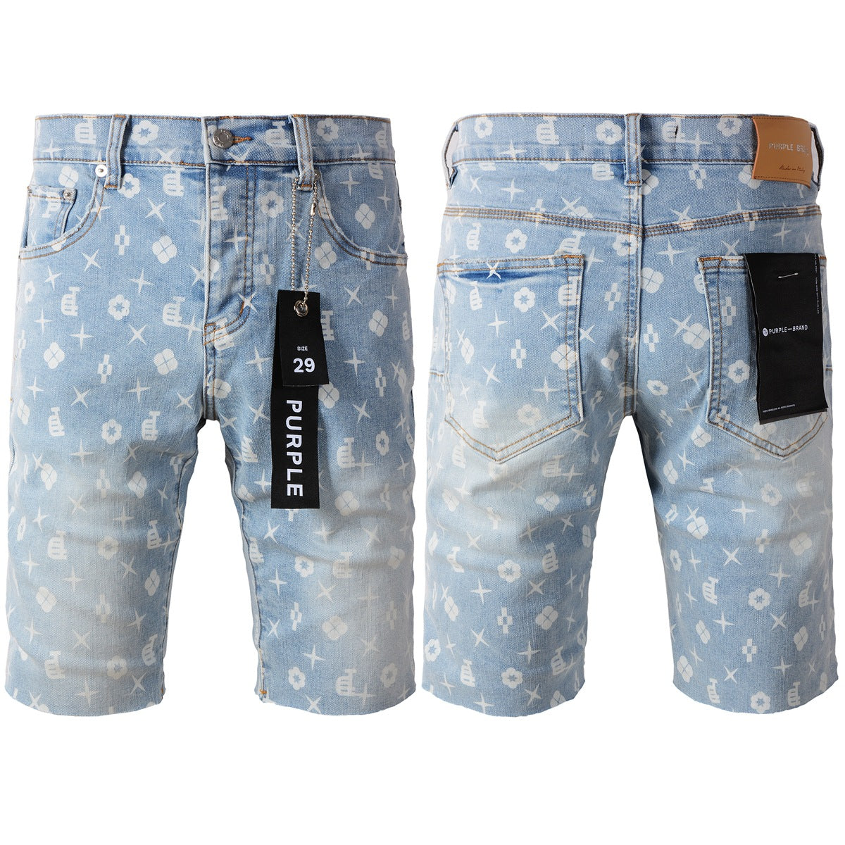 Purple Jeans High Street Blue Jean Shorts 5089 with Modern Style and Unique Design