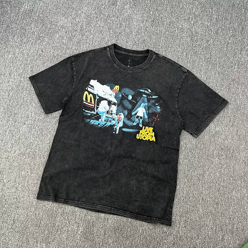 Travis Scott Space Graphic Vintage Streetwear Tee