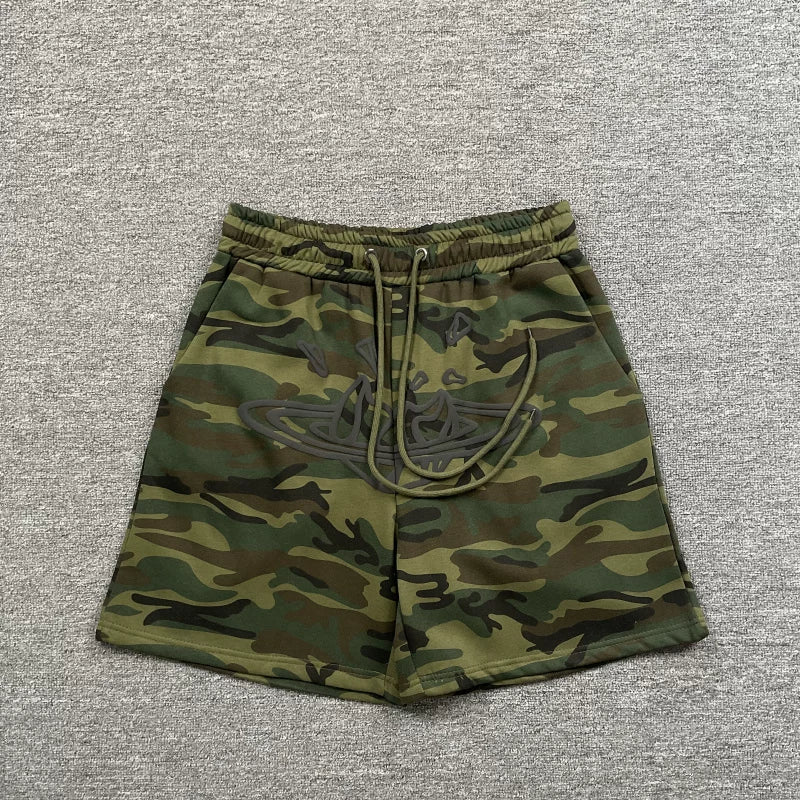 Broken Planet High Street Trendy Brand Loose Casual Plush Drawstring Shorts