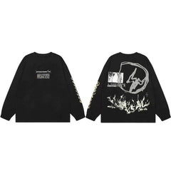 TRAVIS SCOTT Electric Lightning Graphic Streetwear Tee