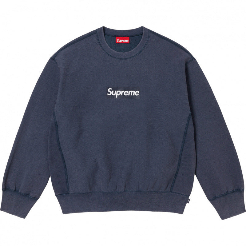 Supreme Small Logo Crewneck – Navy