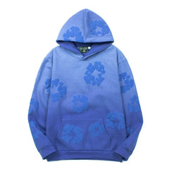 Denim Tears Retro Hip-Hop Hoodie Blue