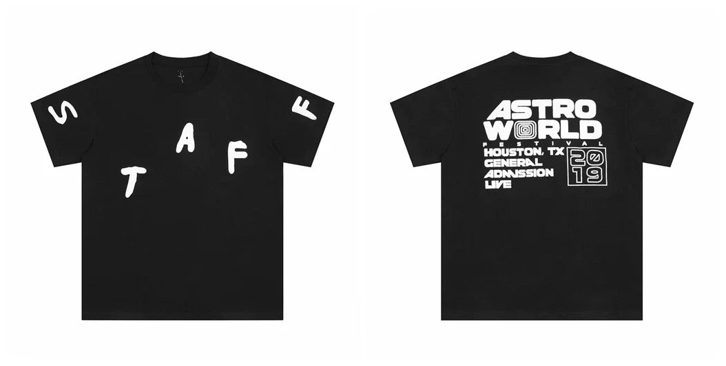 Travis Scott American Streetwear Graphic T-Shirt