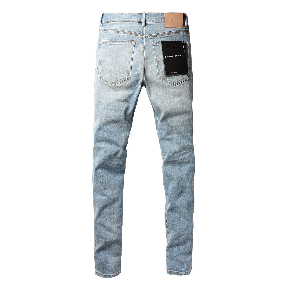 Purple Jeans Fashionable Blue Ripped Jeans 9075 Featuring Distressed Design