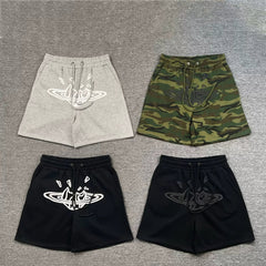 Broken Planet High Street Trendy Brand Loose Casual Plush Drawstring Shorts