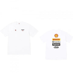 Supreme Racing Patch Pocket T-Shirt - White