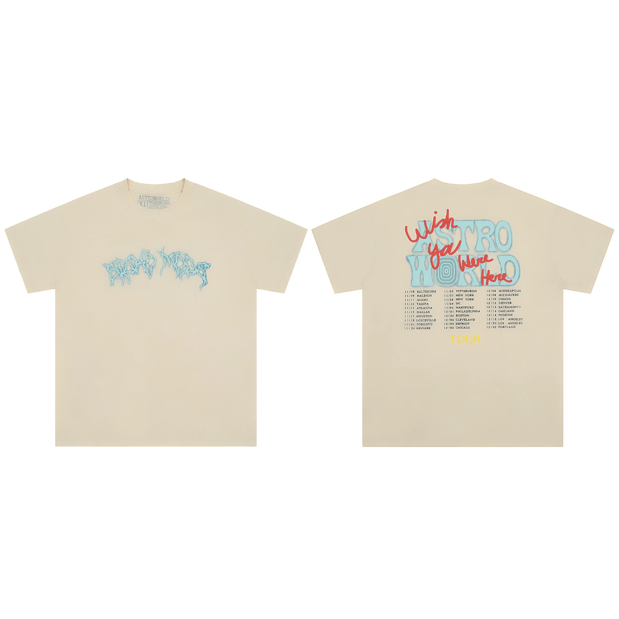 Travis Scott Hip Hop Inspired Loose Fit Street Tee