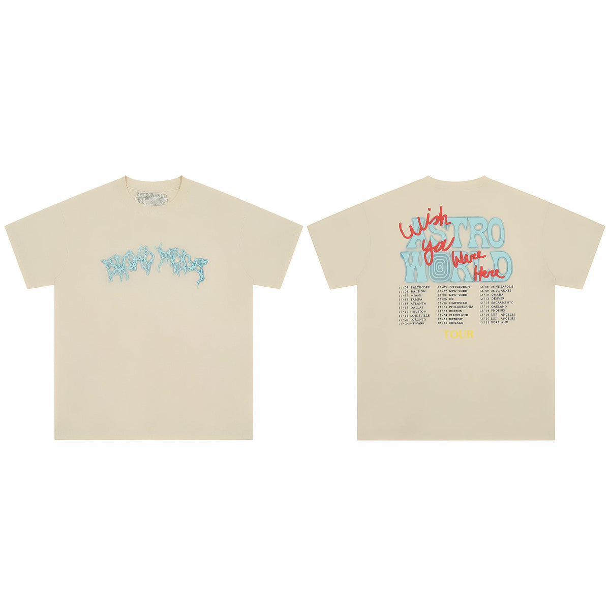 Travis Scott Hip Hop Inspired Loose Fit Street Tee