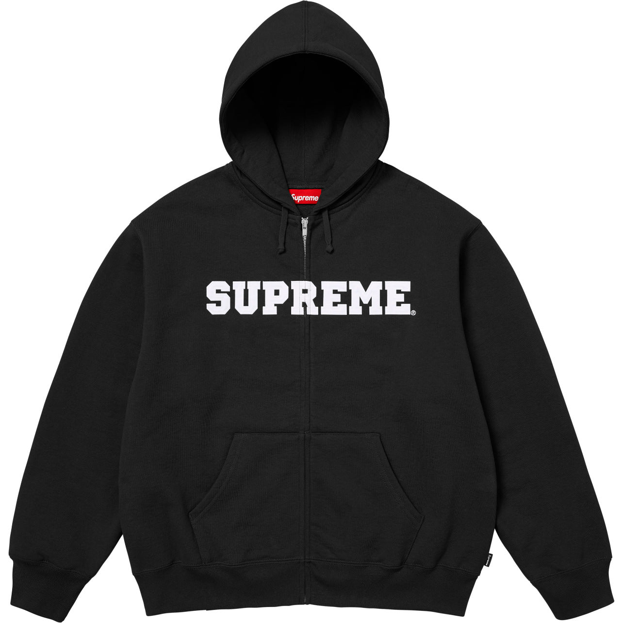 Supreme Classic Chest Logo Hooded Sweatshirt - Black