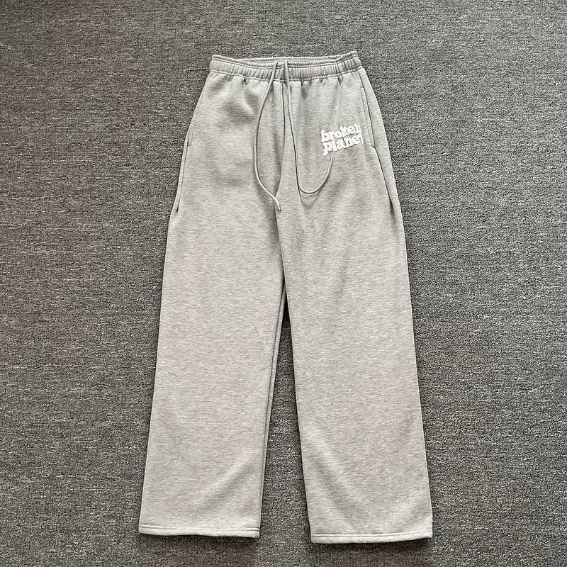 Broken Planet  Printed Loose Straight Pants for Men
