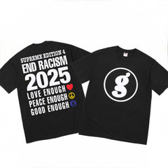 Supreme End Racism Graphic T-Shirt - Black