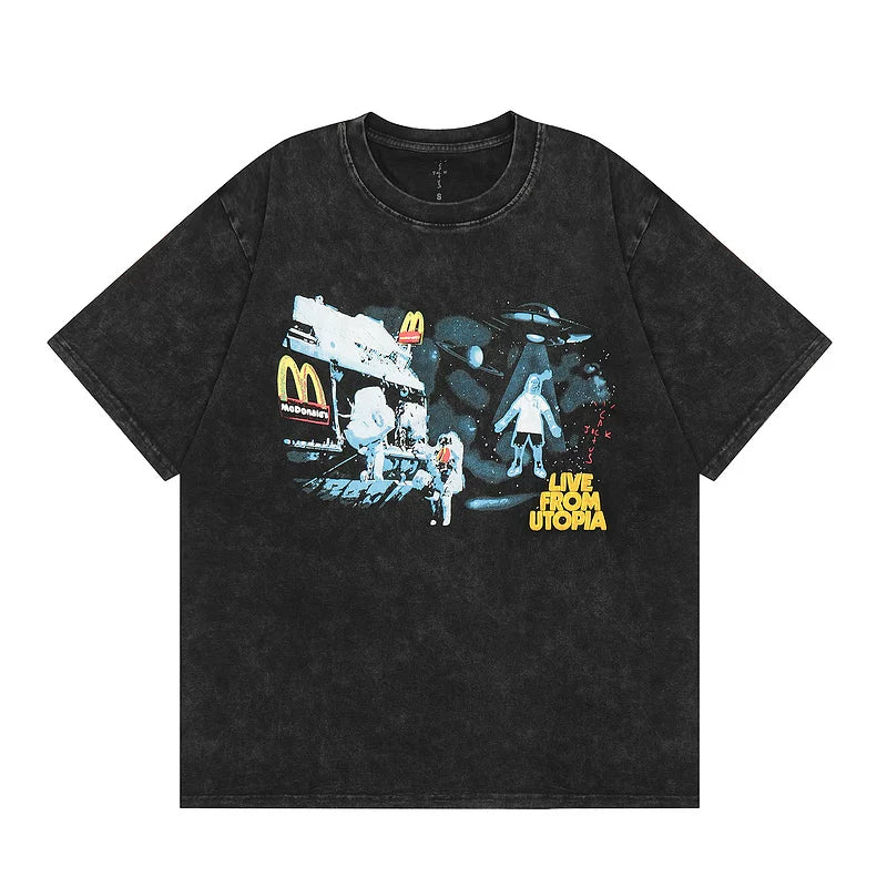 Travis Scott Space Graphic Vintage Streetwear Tee