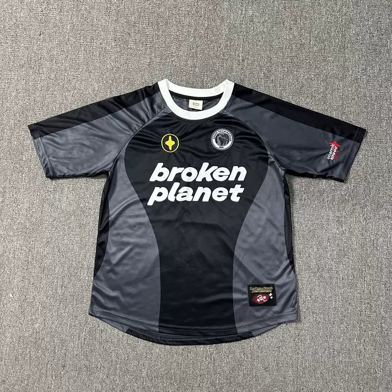Broken Planet mesh breathable football sports short sleeved T-shirt