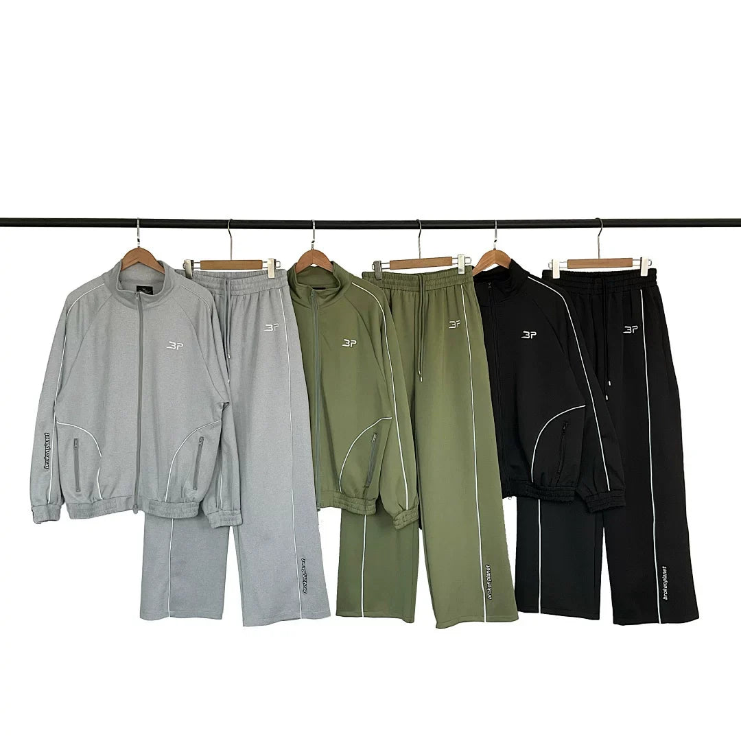 Broken Planet Embroidered Zip Hoodie Set