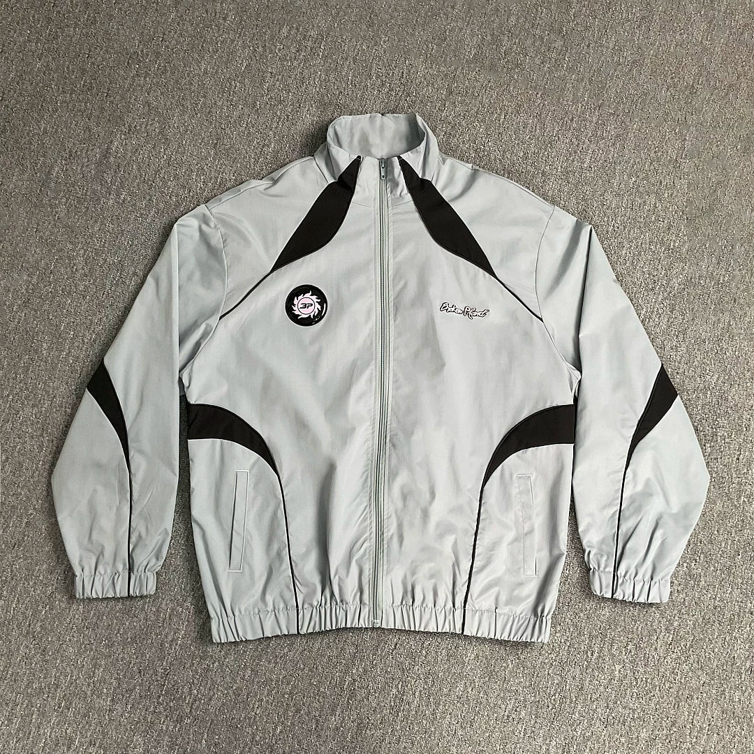 Broken Planet Color Block Embroidered Windbreaker