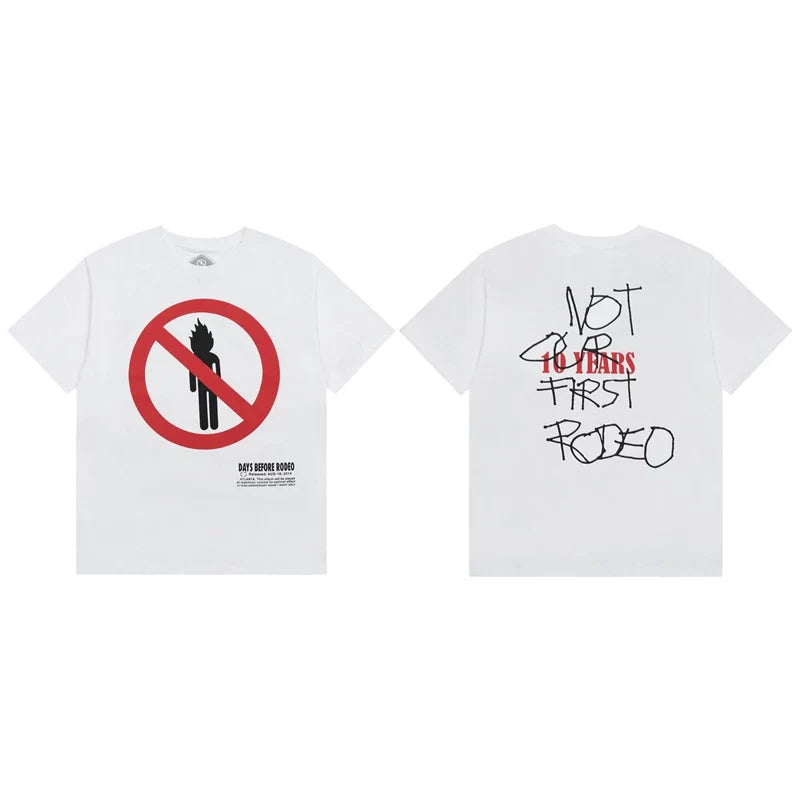 Travis Scott Graphic Street Style Everyday Short Sleeve Tee