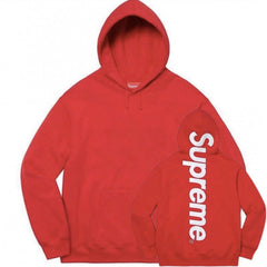 Supreme Vertical Logo Pullover Hoodie — Red