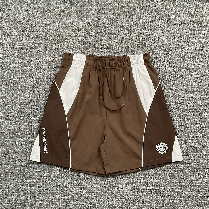 Broken planet woven quick drying shorts for men