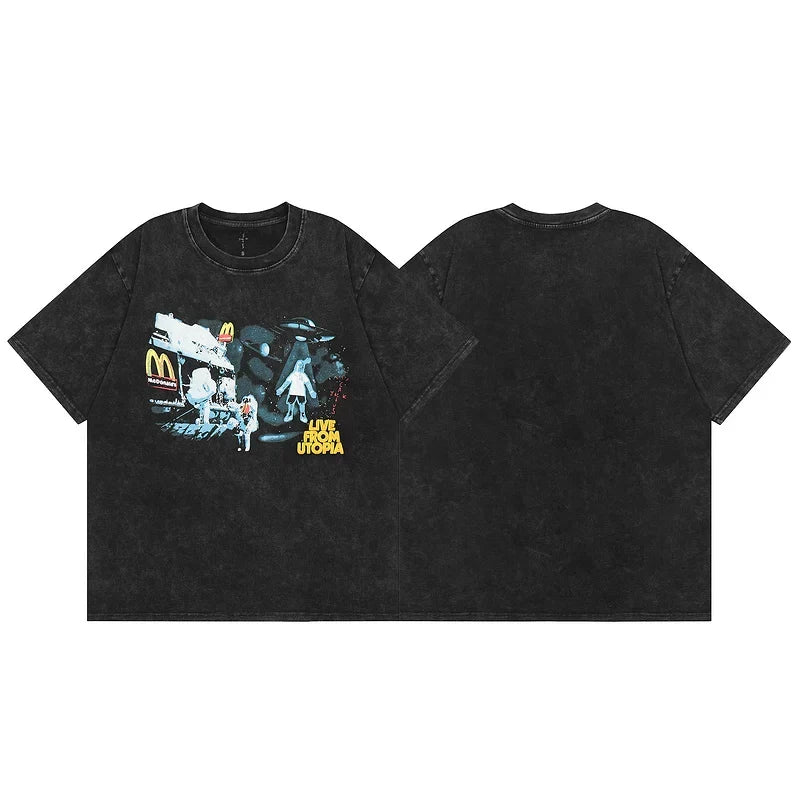 Travis Scott Space Graphic Vintage Streetwear Tee