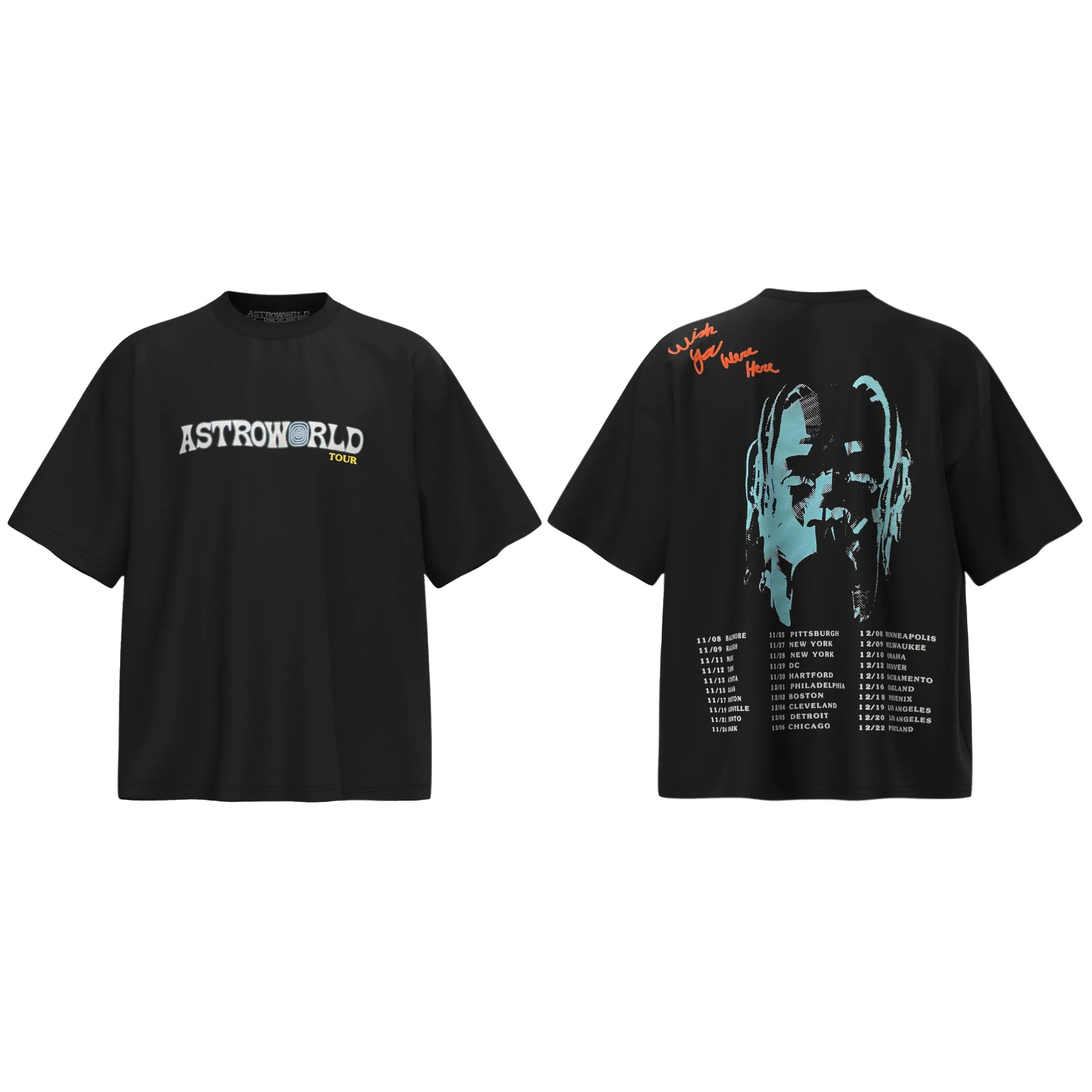 Travis Scott Modern Hip Hop Casual Oversized Tee