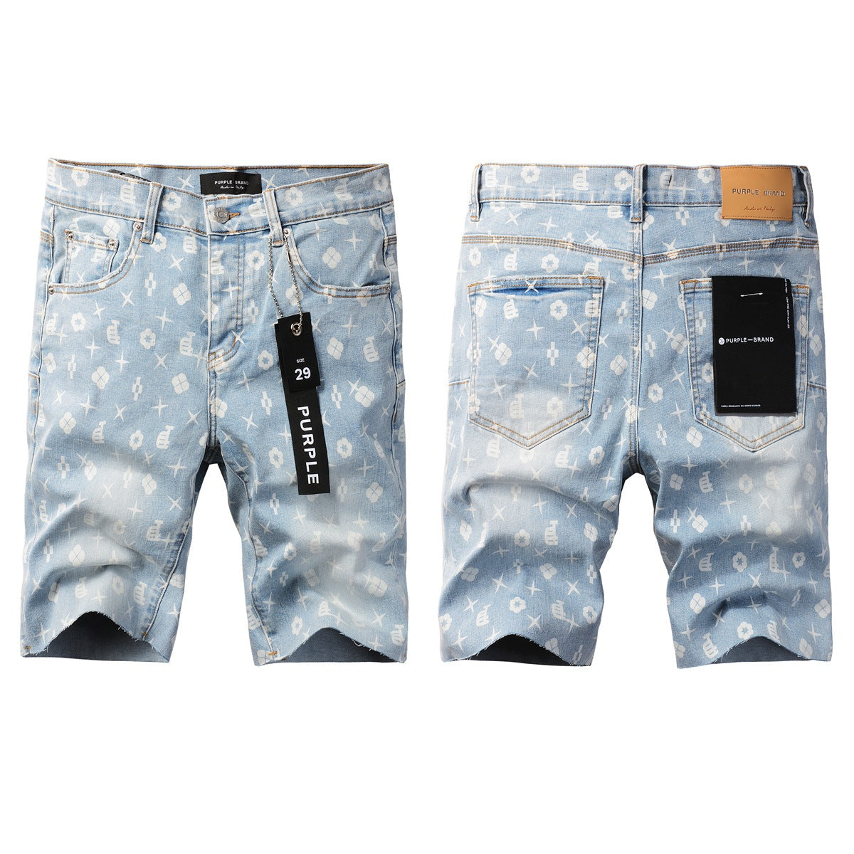 Purple Jeans High Street Blue Jean Shorts 5089 with Modern Style and Unique Design